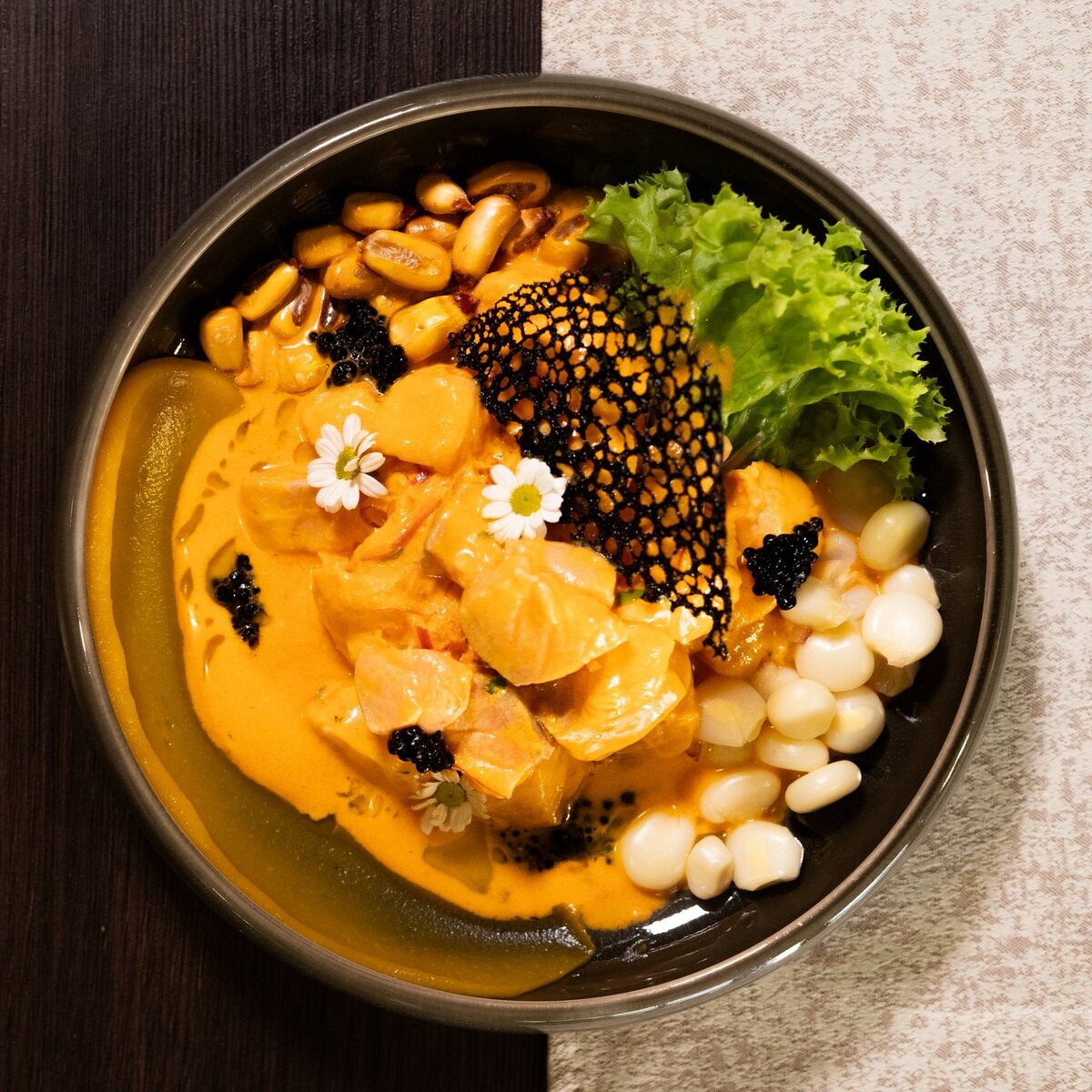 Ceviche en Cremado al Rocoto
